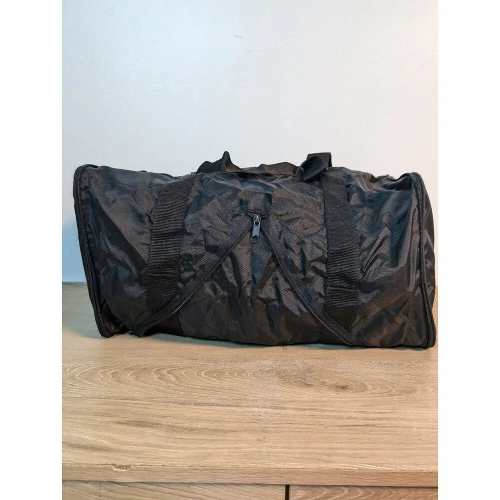 Canyon Collapsible Duffel Black Sport Travel Weekend Bag Backpack Nylon